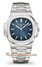 Patek Philippe Mens Blue Swiss Nautilus Replica Watch 01