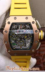 Richard Mille RM011-03 One Piece Black Forged Gold Case Swiss Replica Watch 06<font color=red>หมดชั่วคราว</font>