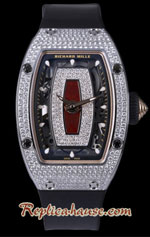 Richard Mille RM07-01 Full Diamonds Red Ladies Swiss Replica Watch 03