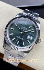 Rolex Datejust 41mm Green Dial VSF Swiss Replica Watch 10