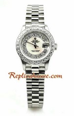 Rolex Replica Datejust Silver Ladies Watch 01