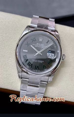 Rolex Datejust 36mm Wimbledon Smooth-Edges VSF Swiss Replica Watch 02
