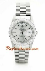 Rolex Replica Day Date Silver 20