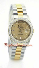 Rolex Day Date Two Tone Swiss Replica watch 02