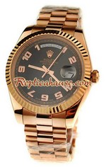 Rolex Replica Day Date Pink Gold Swiss Watch 5