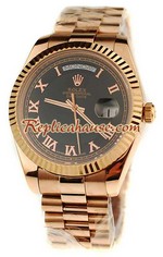 Rolex Replica Day Date Pink Gold Swiss Watch 7