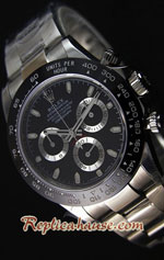 Rolex Daytona Ceramic Black Dial Swiss Replica Watch 25