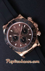 Rolex Daytona Everose Brown Dial Swiss Watch 27