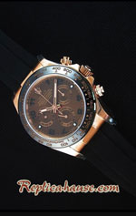 Rolex Daytona Everose Rose Gold Brown Dial Swiss Watch 19