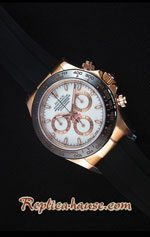Rolex Daytona Everose White Dial Swiss Watch 21<font color=red>หมดชั่วคราว</font>