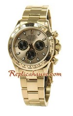 Rolex Replica Daytona Gold Swiss Watch 08