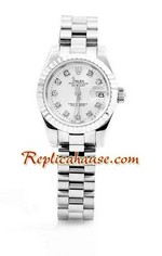 Rolex Replica Datejust Silver Ladies Watch 06