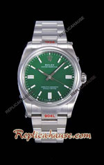 Rolex Oyster Perpetual 41MM Cal.3230 Green Dial Swiss Replica Watch 08