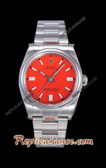 Rolex Oyster Perpetual 41MM Cal.3230 Red Dial Swiss Replica Watch 06