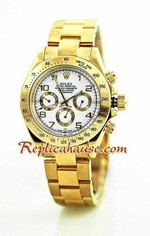 Rolex Daytona Gold White Face 14