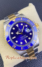 Rolex Submariner Two Tone Gold 3235 Blue Dial 41mm Swiss VSF Replica Watch 03