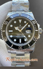 Rolex Submariner Black Dial Ceramic Swiss Model 3135 Replica Watch