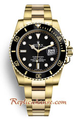 Rolex Submariner Gold Black Dial - Swiss VSF Replica Watch 1