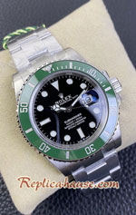 Rolex Submariner Starbucks Black Dial LV Kermit Green 41mm 3235 Swiss Replica Watch 04