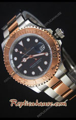 Rolex Yachtmaster Two Tone Rose Gold Swiss Watch 07