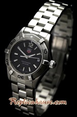 Tag Heuer Aquaracer Black Dial Ladies 27mm Swiss Replica Watch 03