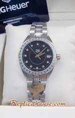 Tag Heuer Diamond Black Dial Ladies 33mm Replica Watch 02