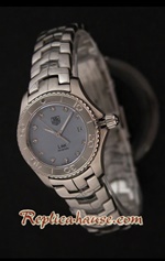 Tag Heuer Link Blue Dial Ladies 26mm Swiss Replica Watch 04
