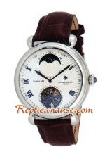 Vacheron Constantin Tourbillon Automatic with White Dial-Leather Strap 2012 Watch 1