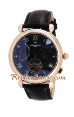 Vacheron Constantin Tourbillon Automatic Rose Gold Case with Black Dial-18K 2012 Watch 2