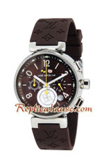 Louis Vuitton Tambour Automatic Chronograph Lady Watch 04