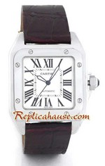 Cartier Santos 100 Silver