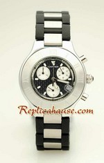 Cartier Replica Ligne Chronoscaph Black Face