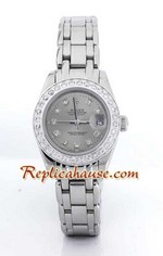 Rolex Replica Datejust Ladies - Dark Grey Dial