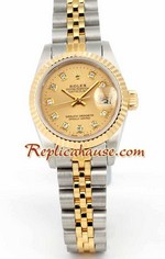 Rolex DateJust Two Tone Ladies - 12