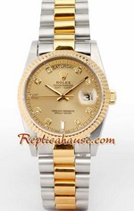 Rolex Day Date Two Tone Swiss Replica watch 01