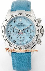 Rolex Daytona Blue Leather Ladies