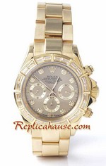 Rolex Replica Daytona Gold Diamond - 09<font color=red>หมดชั่วคราว</font>