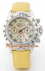 Rolex Daytona Yellow Leather Ladies