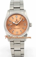 Rolex Explorer Pink Face Mens 03