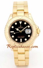 Rolex Yacht Master Gold Black Face 1