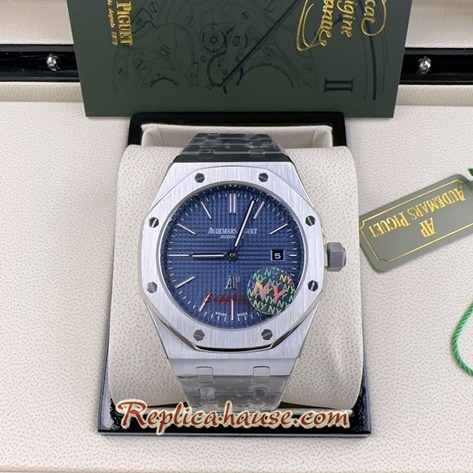 Audemars Piguet 15400 Extra Thin Blue Dial 42mm Replica Watch 03