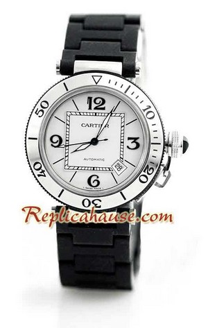 Cartier De Pasha Seatimer Swiss Replica Watch 02
