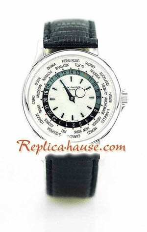 Patek Philippe Worldtime Swiss Replica Watch 2<font color=red>หมดชั่วคราว</font>