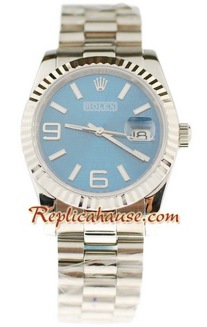 Rolex Replica Datejust Silver Watch 17