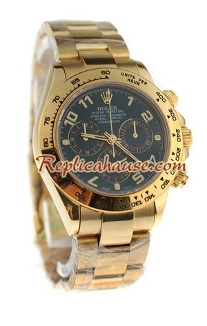 Rolex Replica Daytona Gold Swiss Watch 09