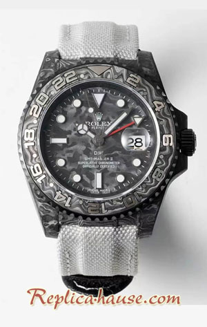 Rolex GMT Masters II DiW Carbon Black Dial Red Hand- Swiss Replica Watch 04