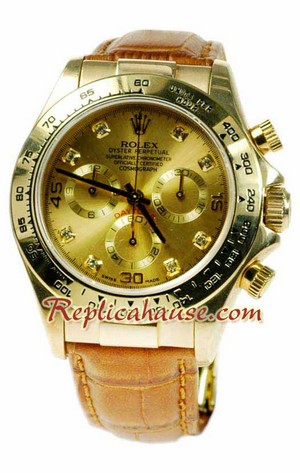 Rolex Replica Daytona Gold Swiss Watch 06