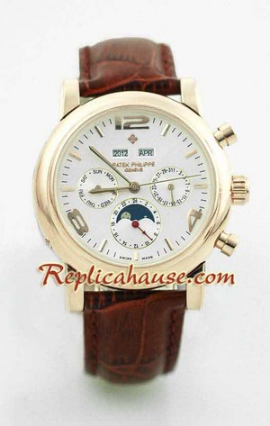 Patek Philippe Grand Complications Gold Swiss Replica Watch 8